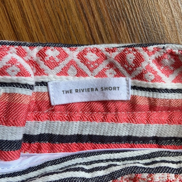 LOFT Riviera Drawstring Textured Striped Shorts - Picture 5 of 8